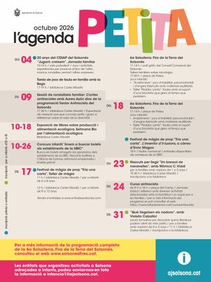 L'agenda Petita d'octubre de 2026