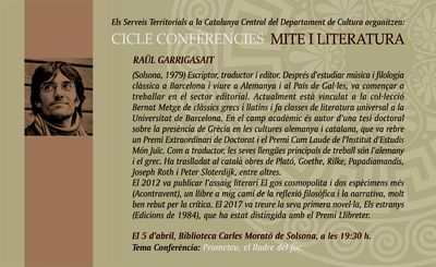 CONFERÈNCIA: 'Prometeu, el lladre del foc'