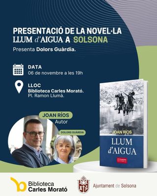 PRESENTACIÓ DE LLIBRE: 'Llum d'aigua', de Joan Ríos