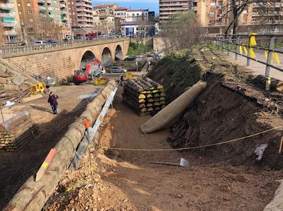 Abans de final d’any es completarà la construcció de les noves escales que connecten el nucli antic solsoní amb la riera 