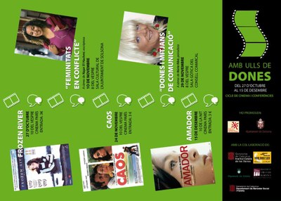 Aquesta tardor torna a Solsona el cicle de cinema i conferències ‘Amb ulls de dones’  