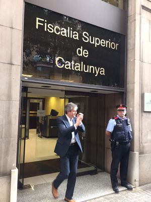 (ARXIU) Rodríguez, el 28 de setembre a la sortida de la Fiscalia