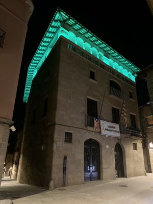 L'ajuntament es tenyeix de verd avui per la salut mental