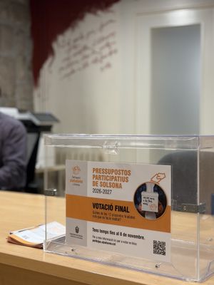 S’obre la votació final dels pressupostos participatius de Solsona  